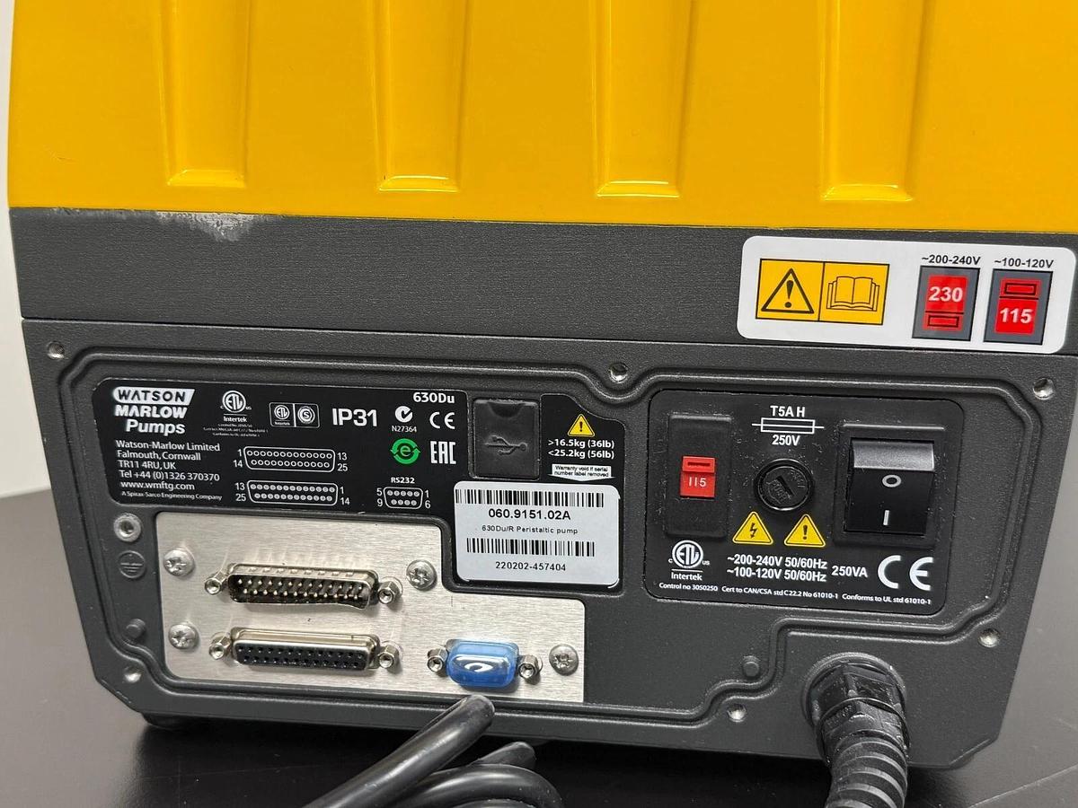 NEW Watson Marlow 630Du IP31 Peristaltic Process Pump with 620R pumphead