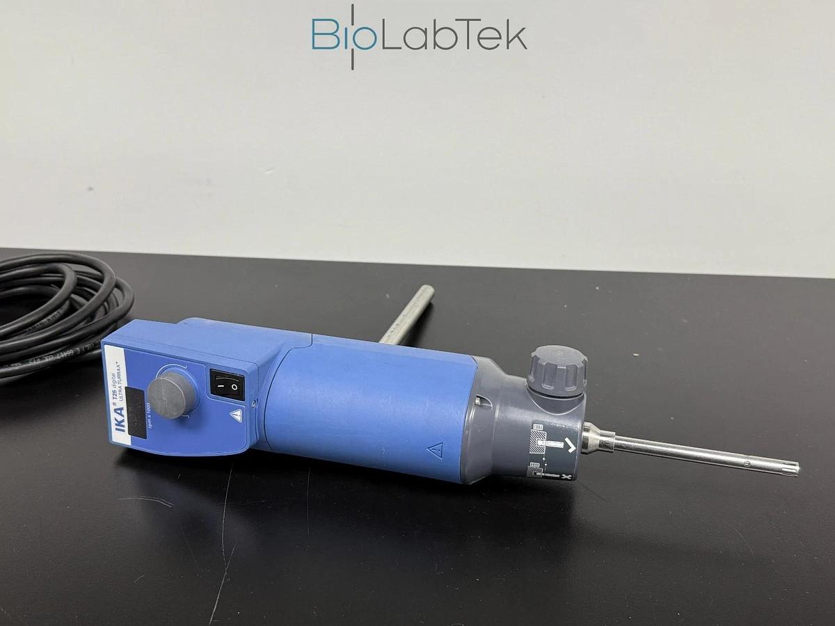 Used IKA T25 digital homogenizer disperser with element tool 1-50mL range