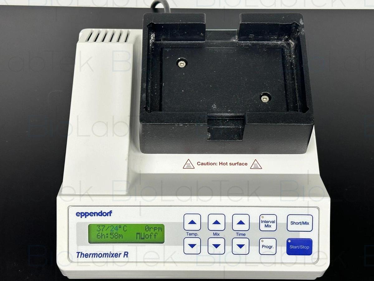 Used Eppendorf ThermoMixer R 5355 heat/cool shaker mixer with MTP micro plate block