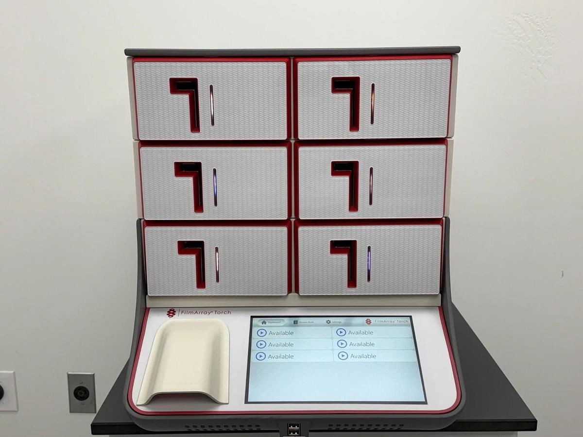 Used BioFire FilmArray Torch PCR Molecular Testing Analyzer | Base with 6 Modules