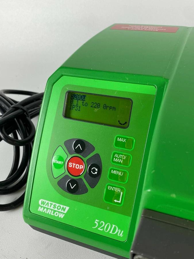 Used Watson Marlow 520DUN/L 220RPM Peristaltic Process Pump w/ Pumphead 15Z 715N V80