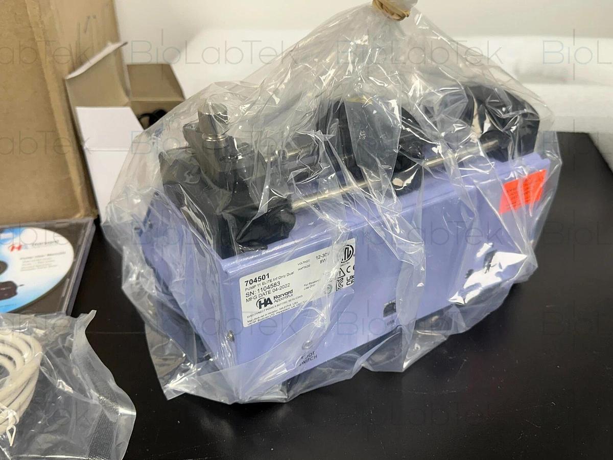 Used Harvard Apparatus touch dual Infusion syringe pump 11 elite 704501 NEW