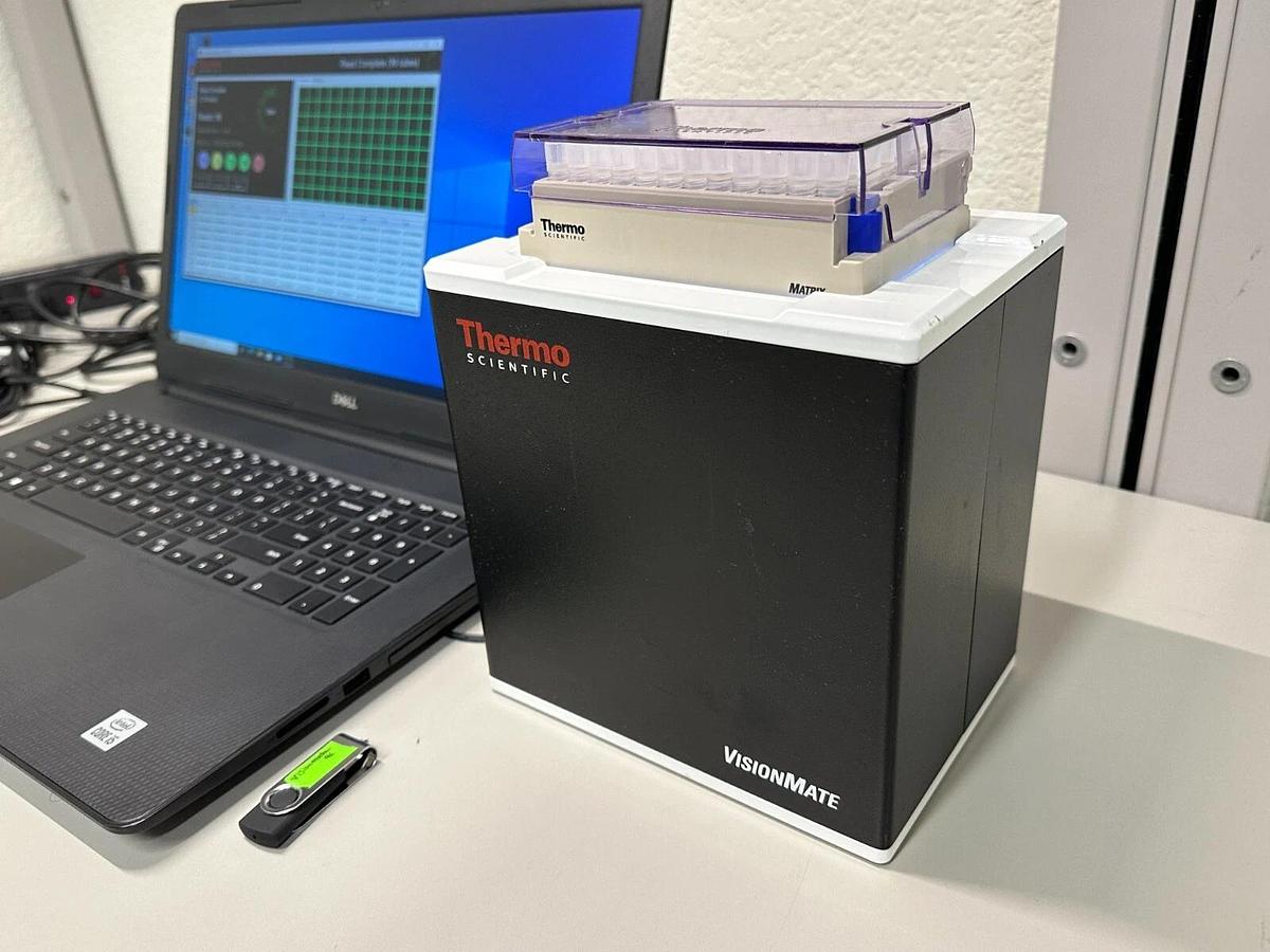 Used Thermo Visionmate HS storage tube rack high speed 2D barcode reader system