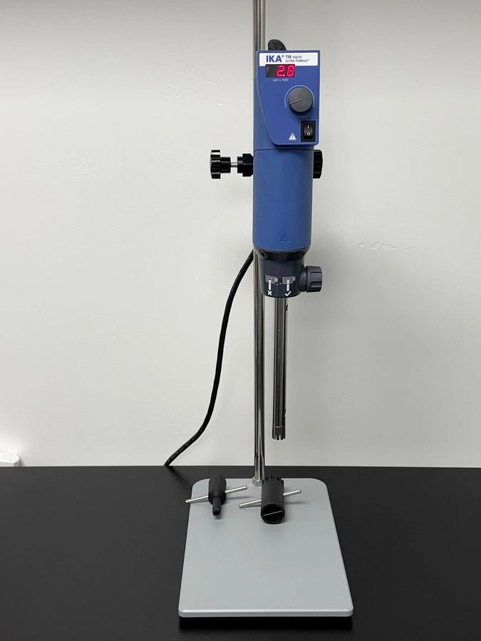 Used IKA T25 Digital ULTRA-TURRAX Homogenizer Disperser with 10-1500ml Tool & Stand