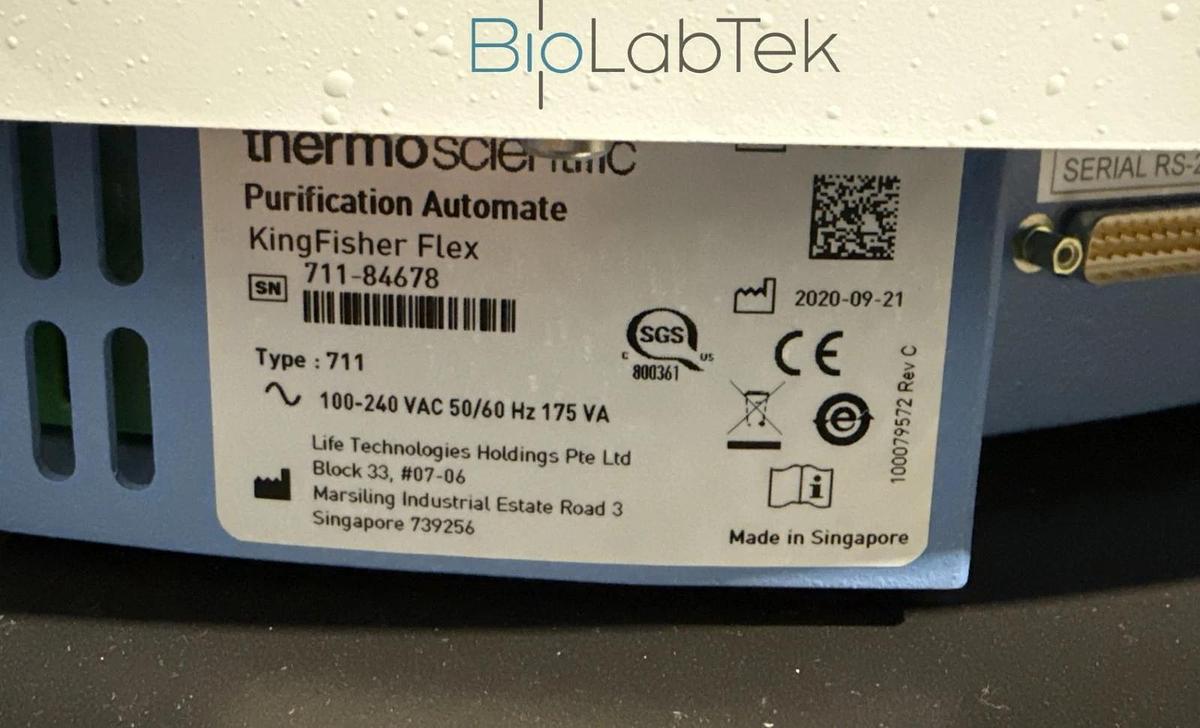 Used Thermo KingFisher Flex Purification System with 96 deep-well head
