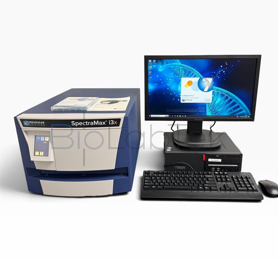 Used Molecular Devices SpectraMax i3x Multi-Mode Microplate Reader + PC & Pro 7 soft