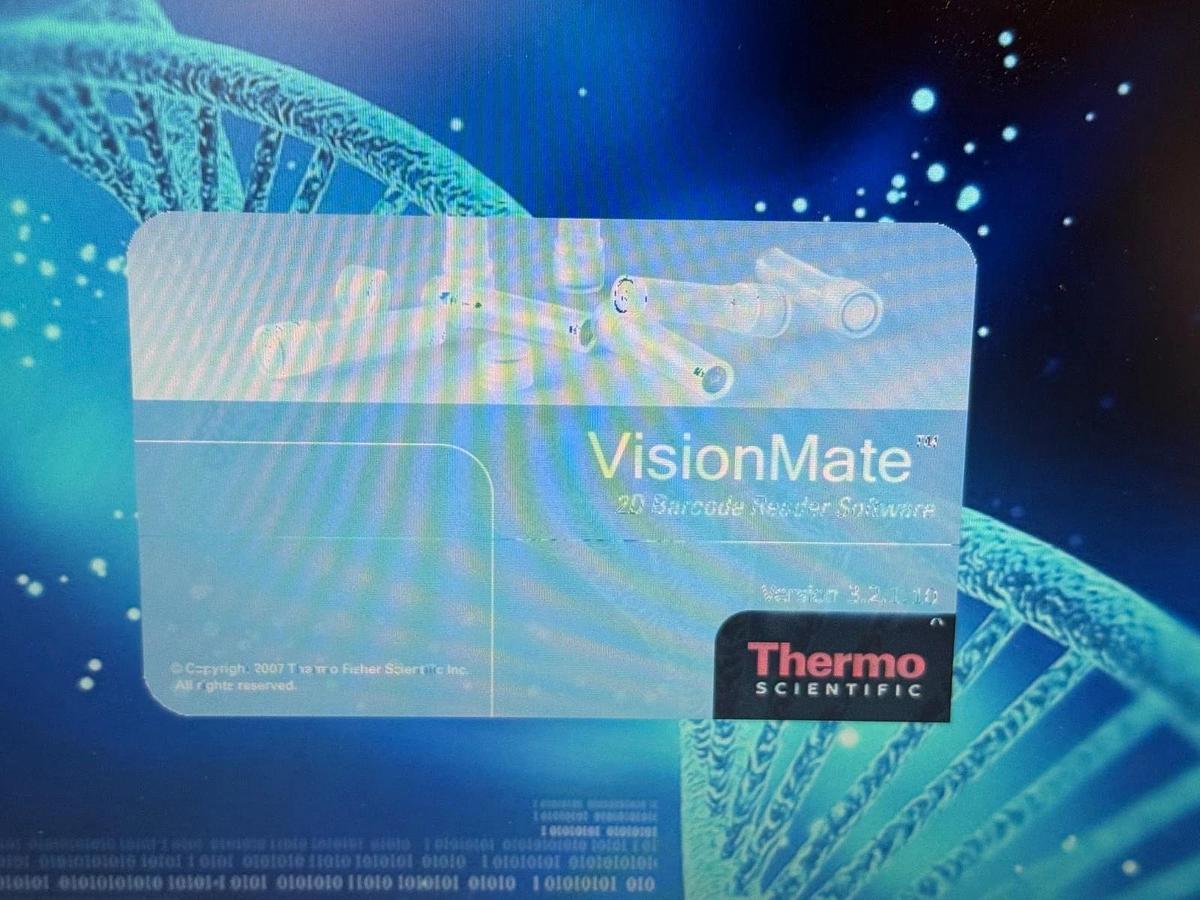 Used Thermo Scientific VisionMate HS 2D Barcode Scanner w/ Laptop & 1D Scanner