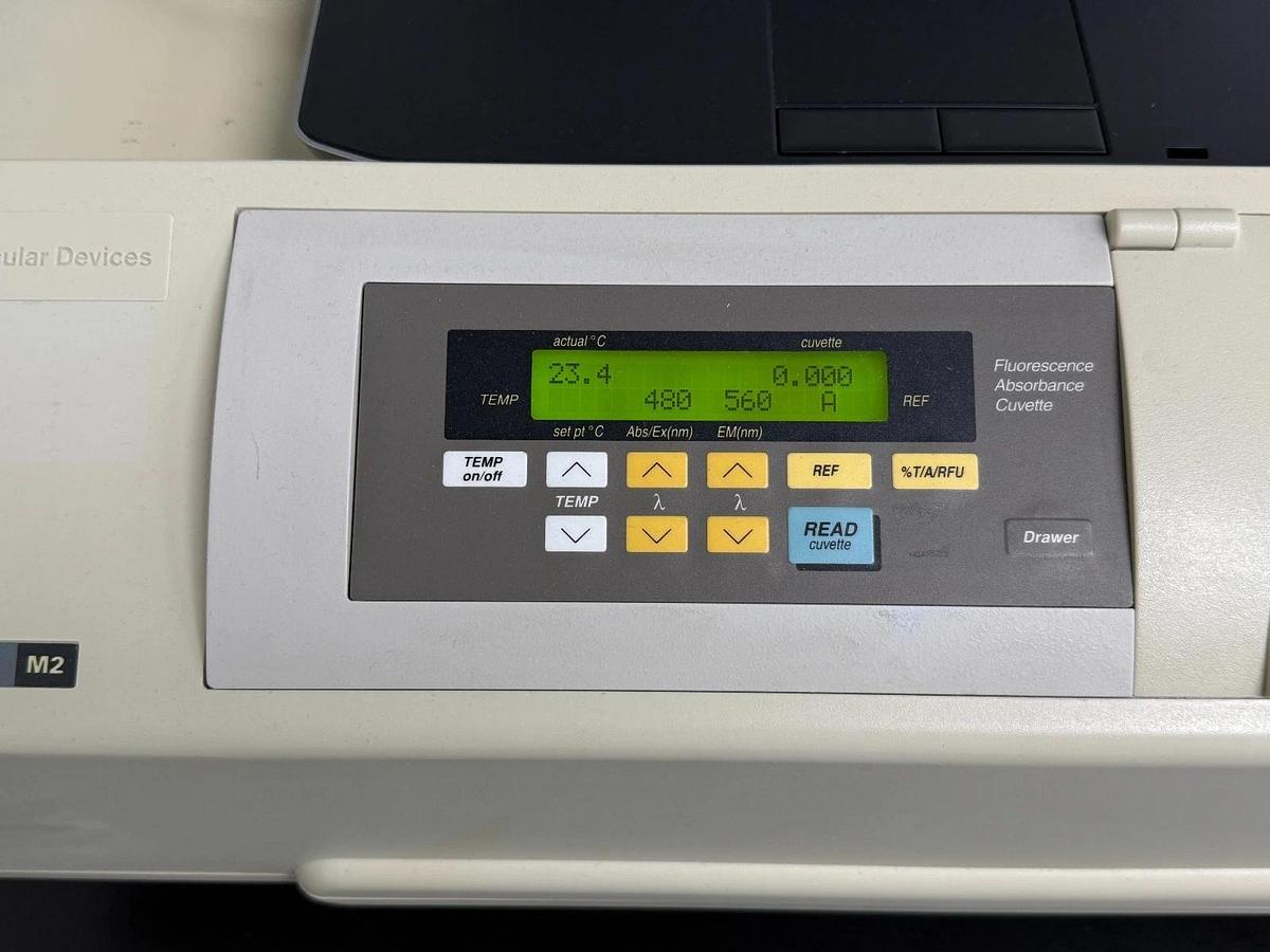 Used Molecular Devices SpectraMax M2 Multimode Microplate Reader w/pc & soft Pro 6.2