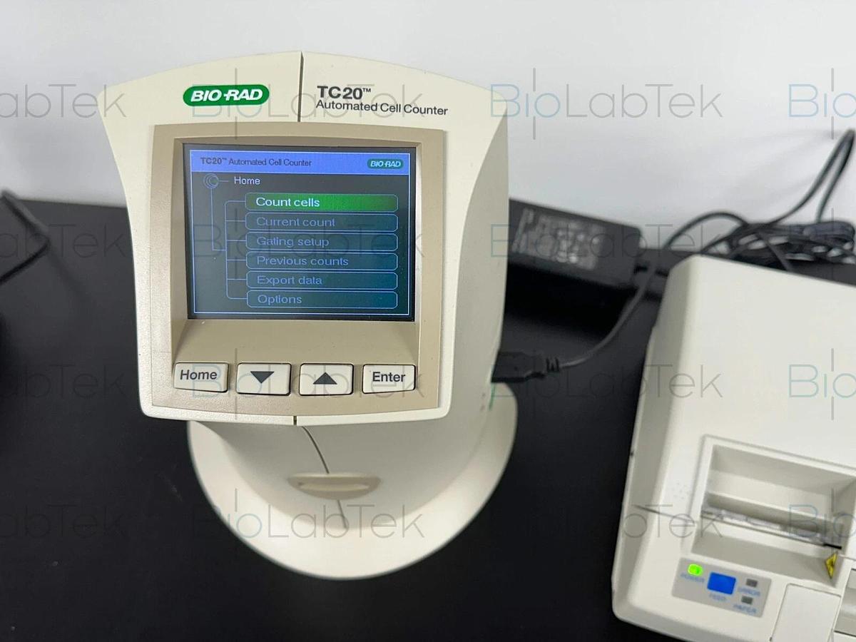 Used Bio-Rad TC20 automated Viability Analysis cell counter with printer