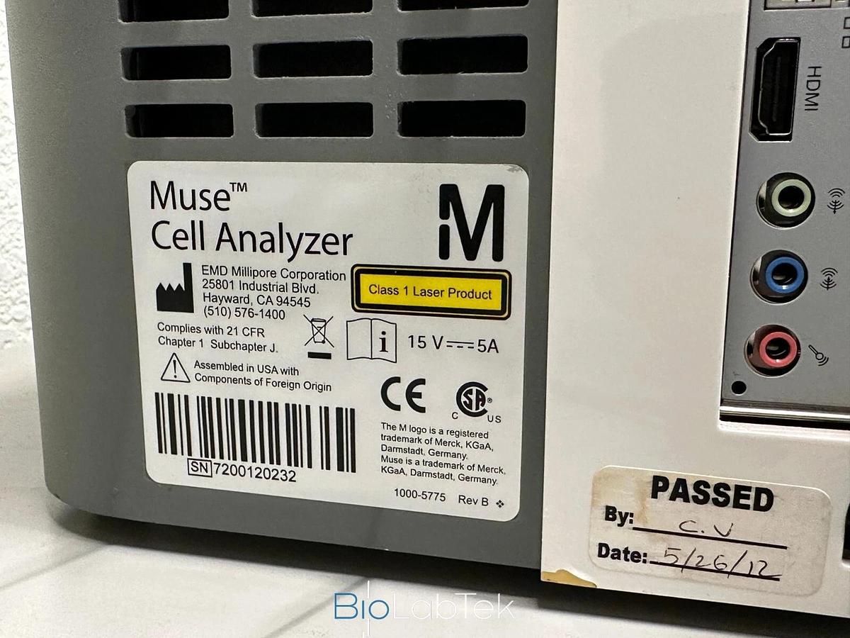 Used EMD Millipore Luminex Guava Muse Flow Cytometry Cell Analyzer