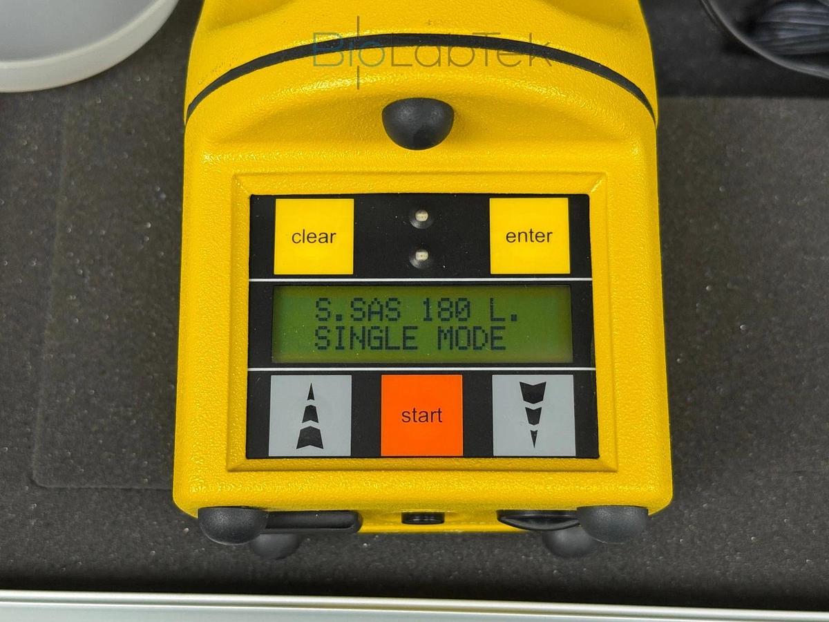 Bioscience SAS 180 Lpm surface air systems air sampler with head and case NEW
