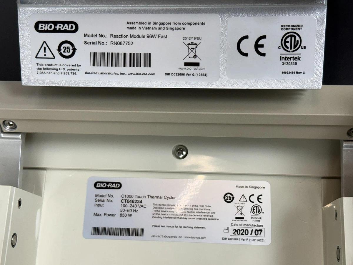 Used Bio-Rad C1000 Touch PCR Thermal Cycler 96-Well Fast
