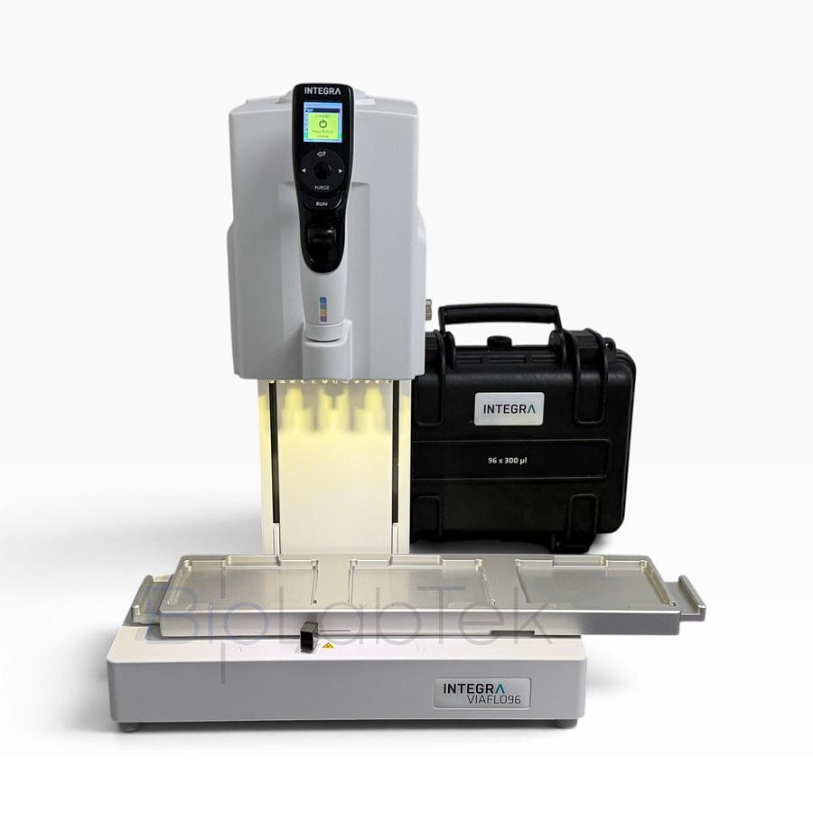 Used INTEGRA VIAFLO 96 Electronic Pipetting System 10-300µL 96-Channel Head Benchtop