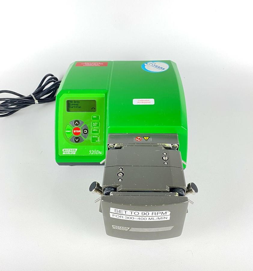 Used Watson Marlow 520DUN DRIVE 220RPM Peristaltic Process Pump w/ Pumphead NEMA 4X