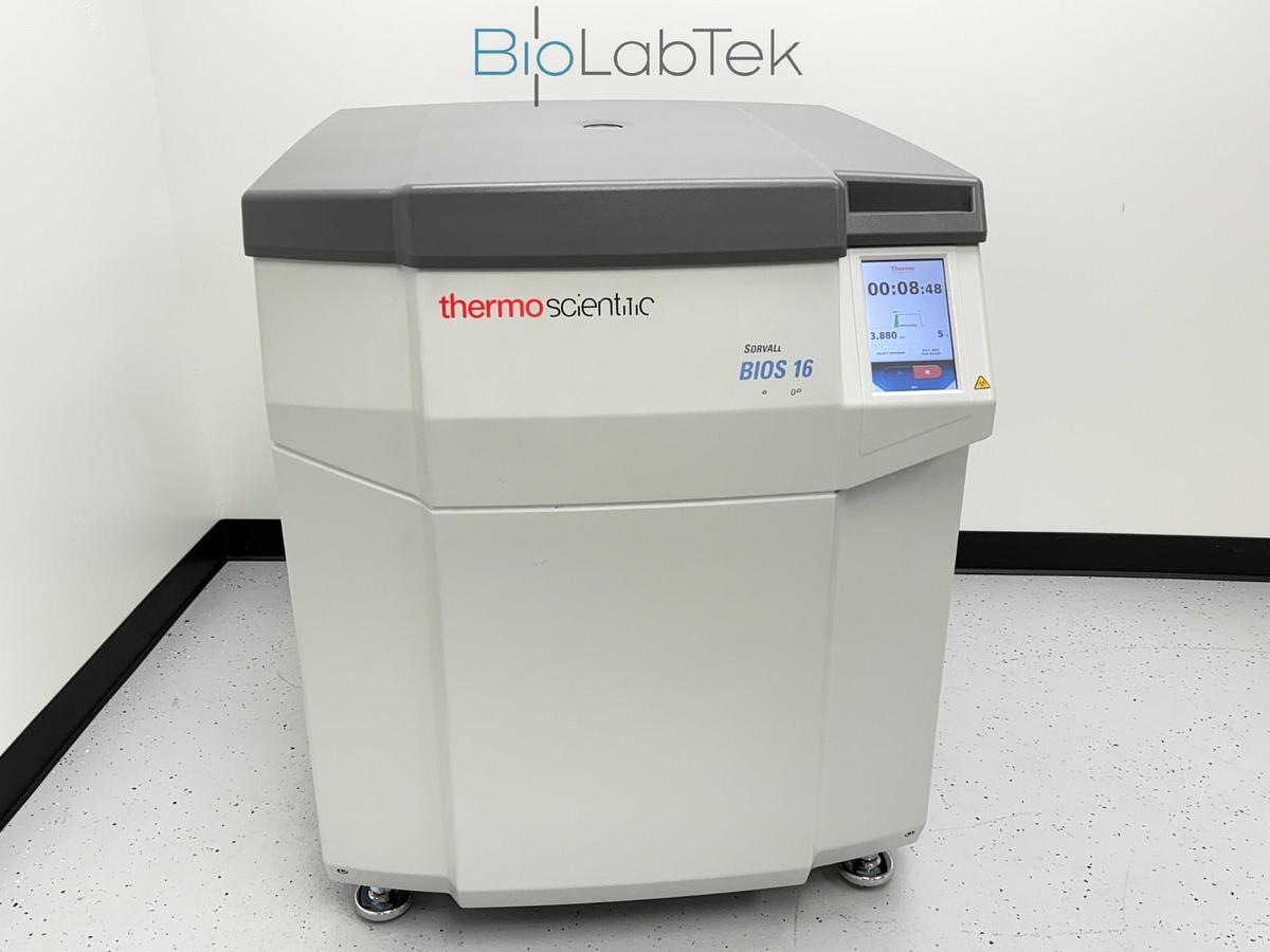 Used Thermo Sorvall BIOS 16 Bioprocessing Centrifuge w/ HAEMAFlex 16 rotor 8x2L 2020