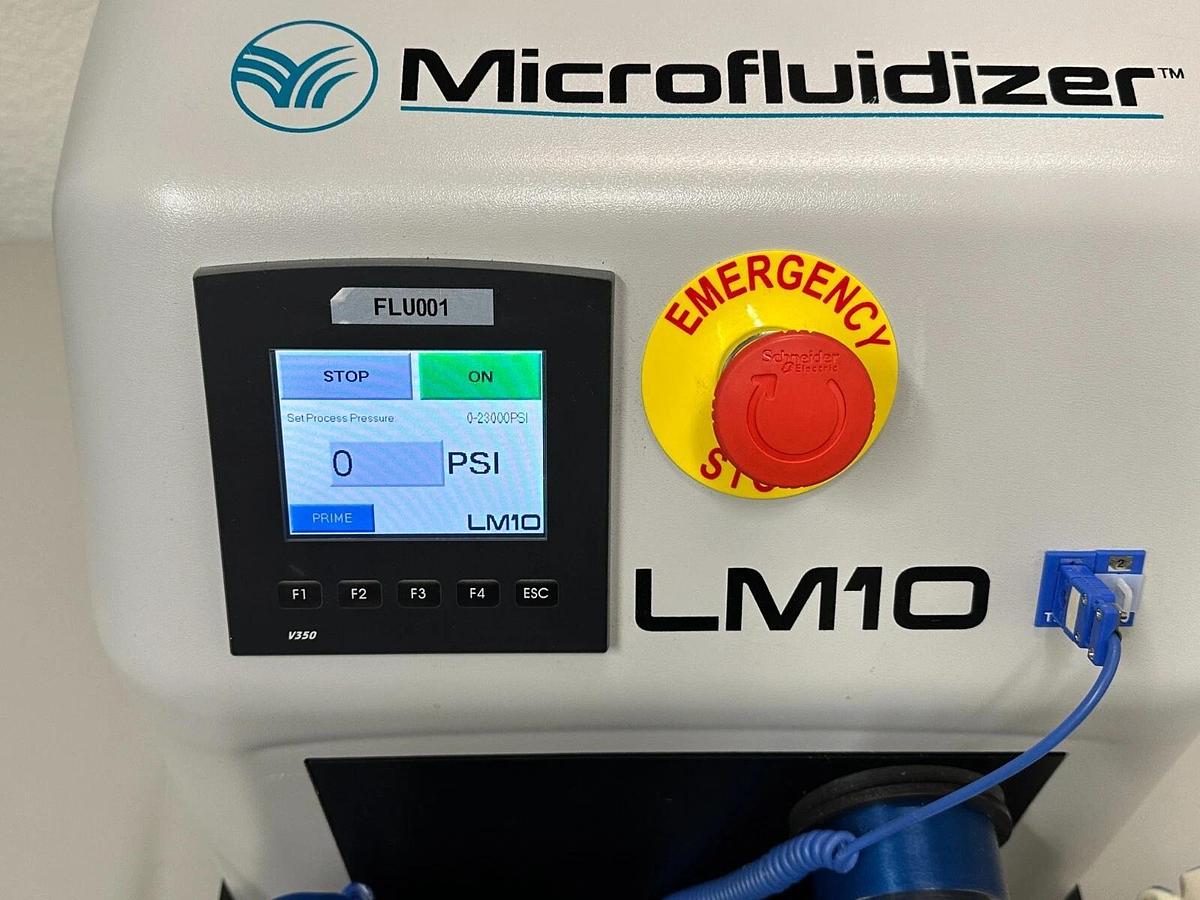 Used Microfluidics Microfluidizer LM10 Lab Homogenizer High Shear Fluid Processor