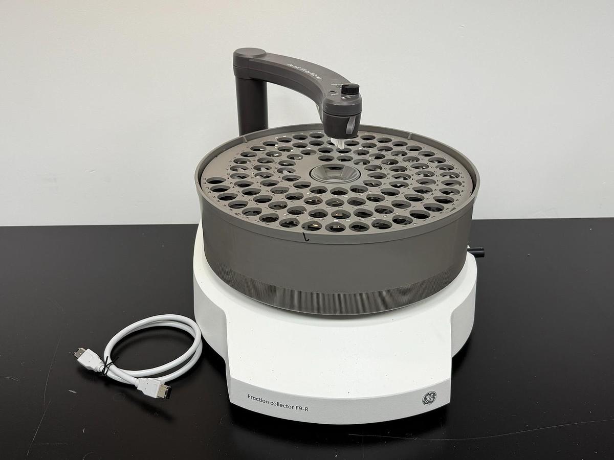Used GE Cytiva AKTA Fraction Collector F9-R with tube rack