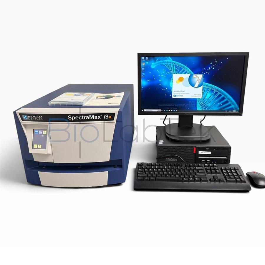 Used Molecular Devices SpectraMax i3x Multi-Mode Microplate Reader + PC & Pro 7 soft