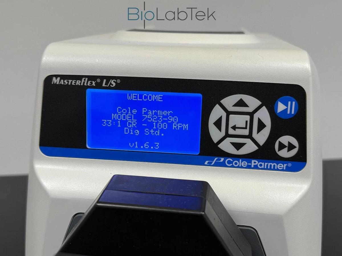 Used Cole-Parmer Masterflex L/S Peristaltic Tube Pump with 2 easy-load heads