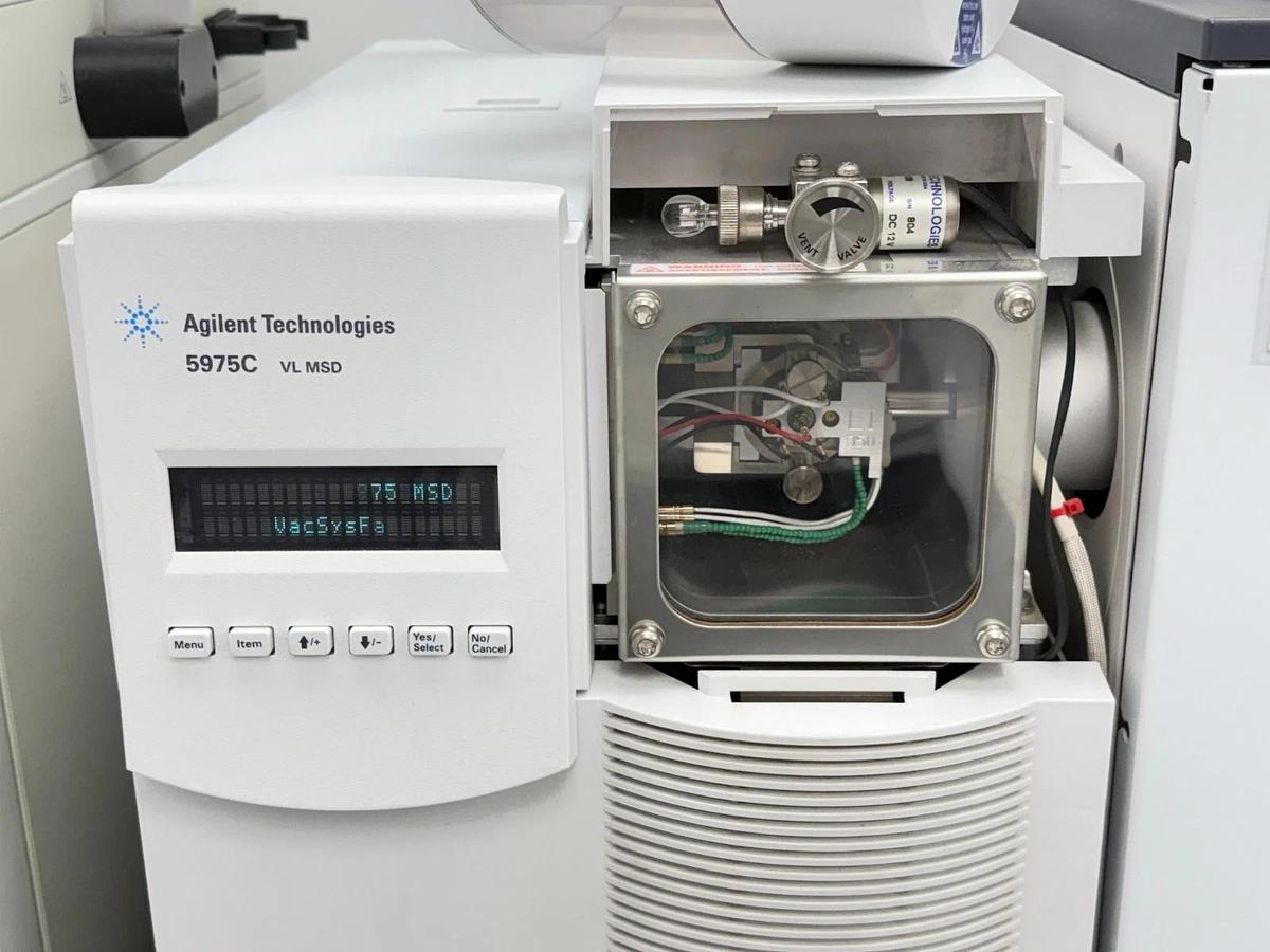 Used Agilent 7890A GC System with 5975C VL MSD and G1888 Headspace Sampler