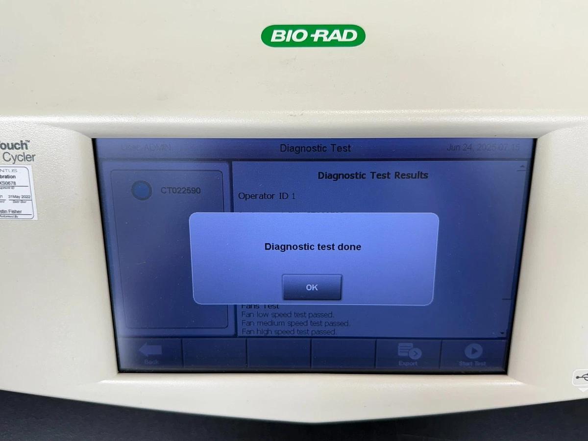 Used Bio-Rad C1000 Touch PCR Thermal Cycler w/ dual 48-well fast reaction block