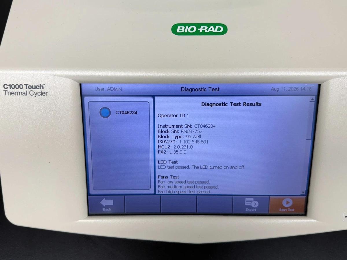 Used Bio-Rad C1000 Touch PCR Thermal Cycler 96-Well Fast