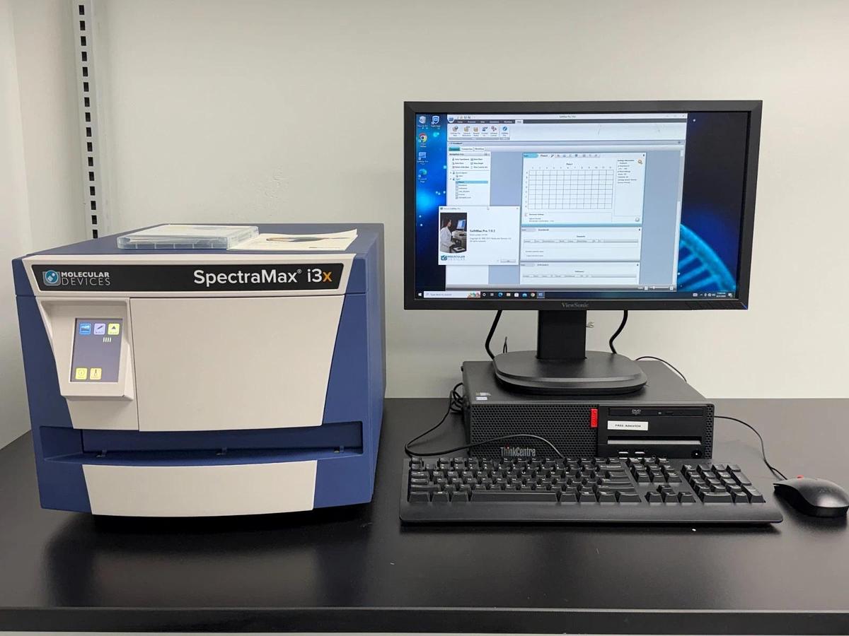 Used Molecular Devices SpectraMax i3x Multi-Mode Microplate Reader + PC & Pro 7 soft