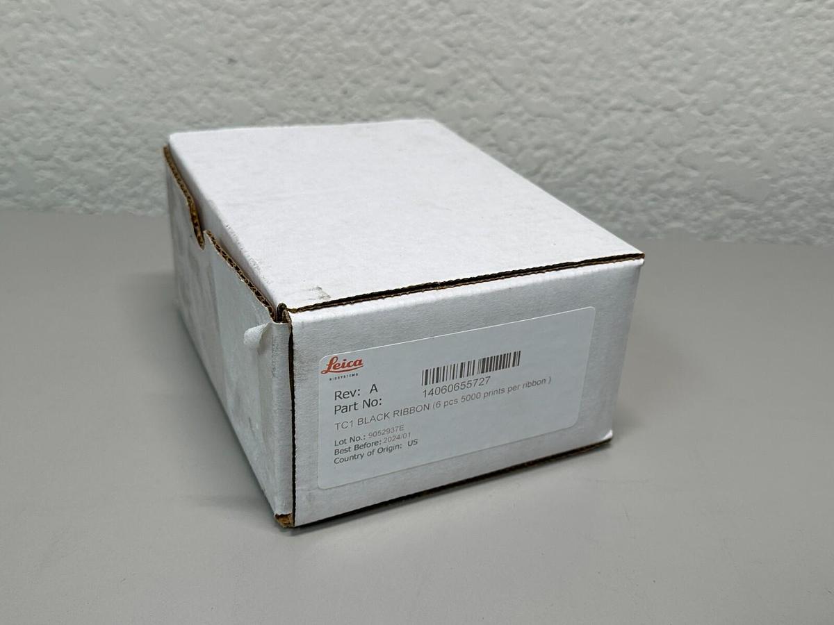 Used New Leica HistoCore PERMA S Slide Printer 6-piece TC1 Black ink ribbon