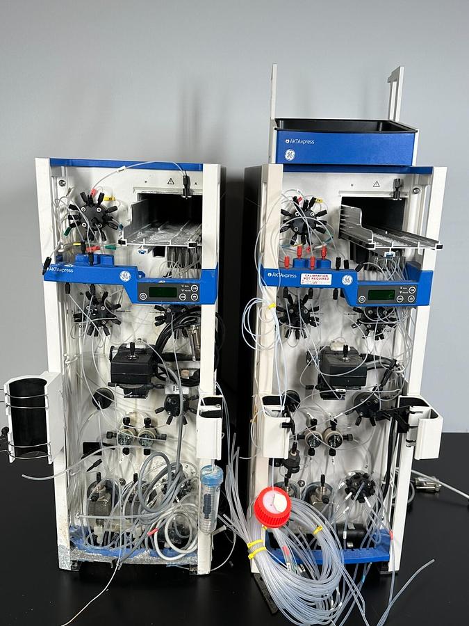 Used GE Cytiva AKTAxpress Twin FPLC Chromatography system