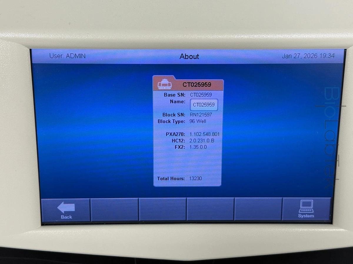 Used Bio-Rad C1000 Touch PCR Gradient Thermal Cycler with 96 well Fast module block