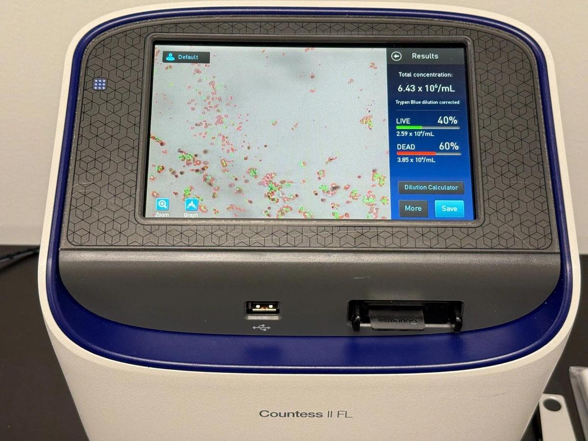 Used Invitrogen Countess II FL Automated Cell Counter | Fluorescence Benchtop