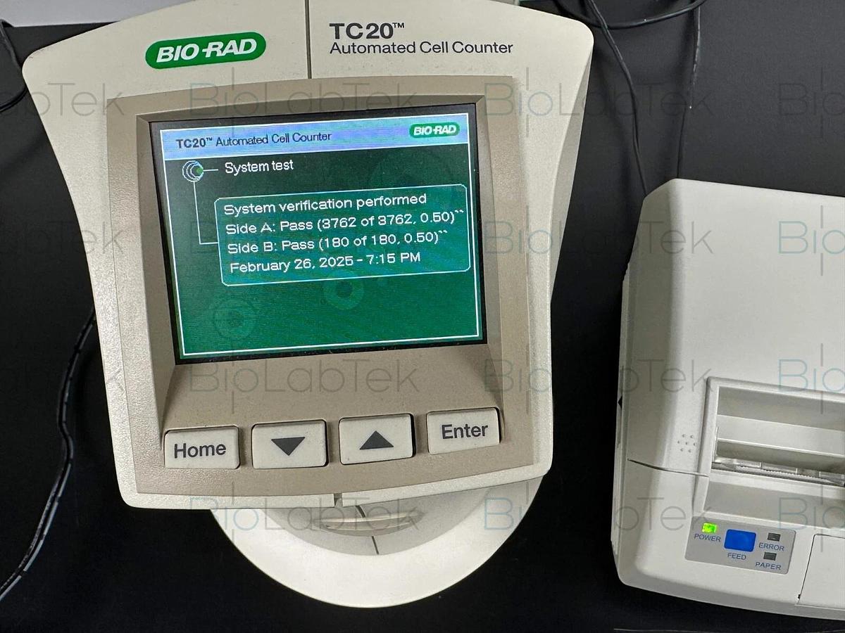 Used Bio-Rad TC20 automated Viability Analysis cell counter with printer