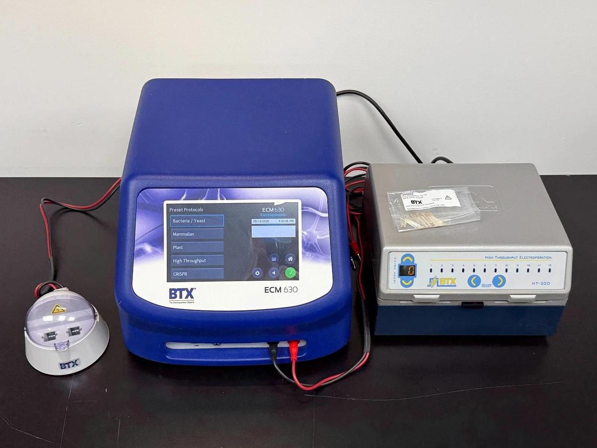 Used BTX ECM 630 Exponential Decay Wave Electroporation System W/ HT-200 and Dome