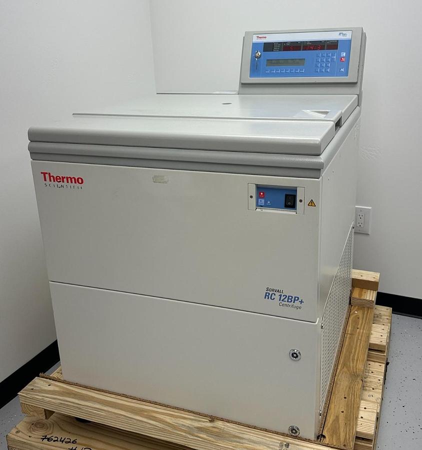 Used Thermo Sorvall RC 12BP+ Bioprocessing Centrifuge with H-12000 rotor/buckets 2012