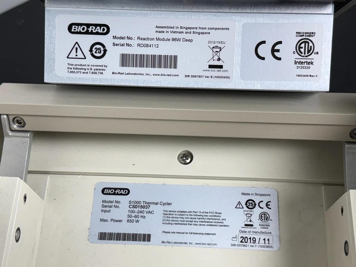 Used Bio-Rad S1000 Thermal Cycler with 96-Deep Well Reaction Module | Benchtop PCR