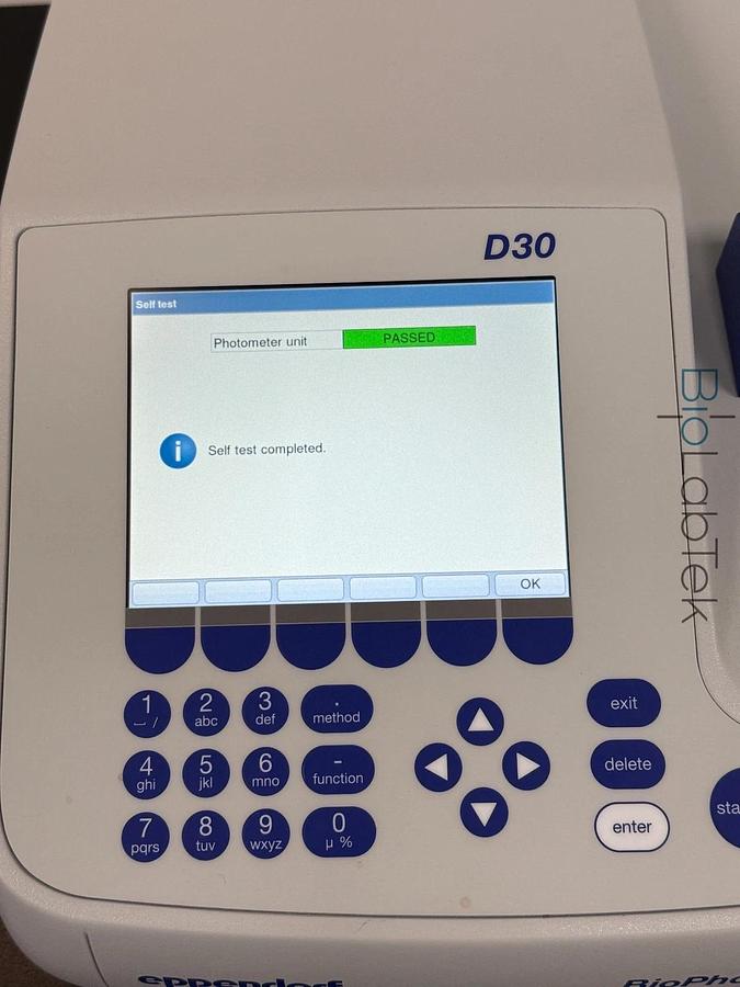Used Eppendorf BioPhotometer D30 spectrophotometer 6133 w/warranty