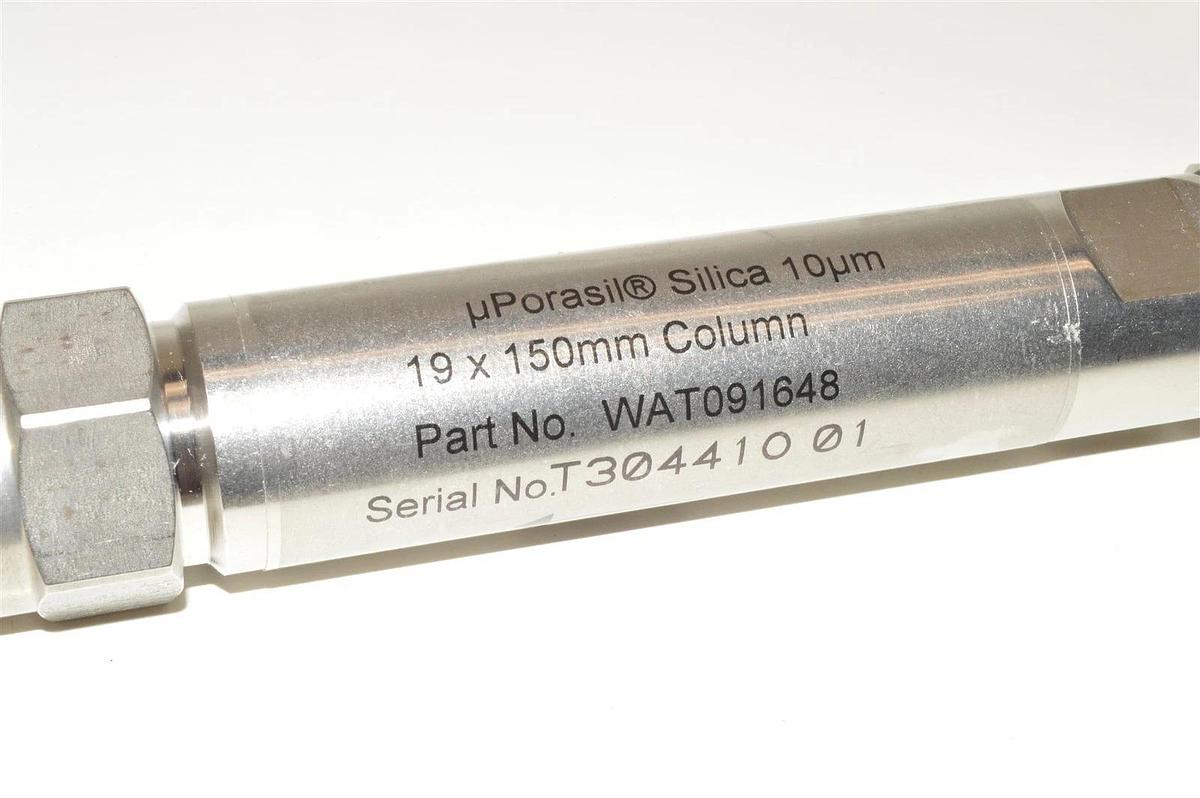 Used Waters uPorasil Silica 10um 19x150mm HPLC column WAT091648