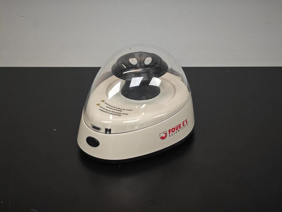 Used Four E's Scientific | ETmini Mini Centrifuge | Rated IP21 | 5400 rpm 2x rotors