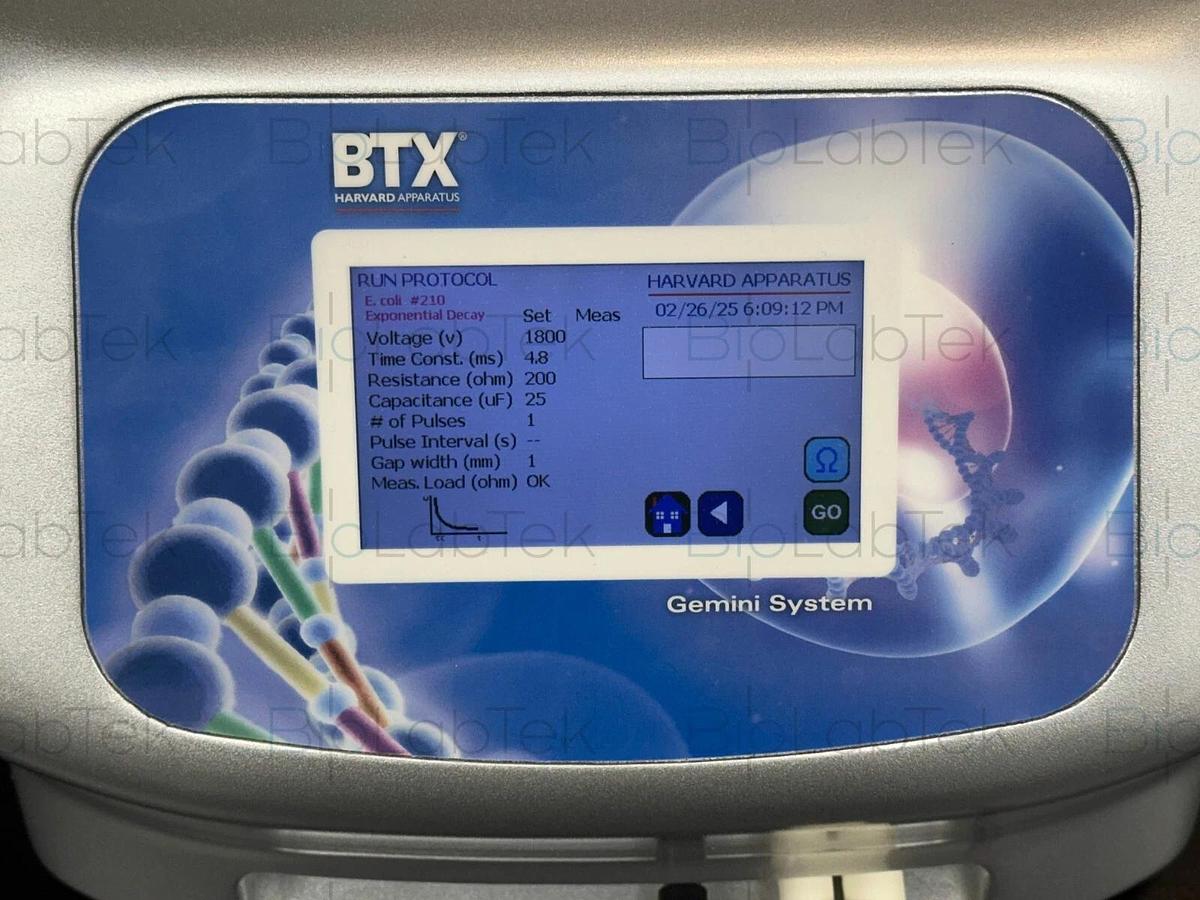 Used BTX Gemini SC2 Twin Wave Electroporator with safety dome