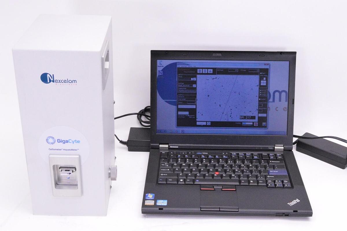 Used Nexcelom Cellometer HepatoMeter GigaCyte cell counter analyzer Kit w/Warranty