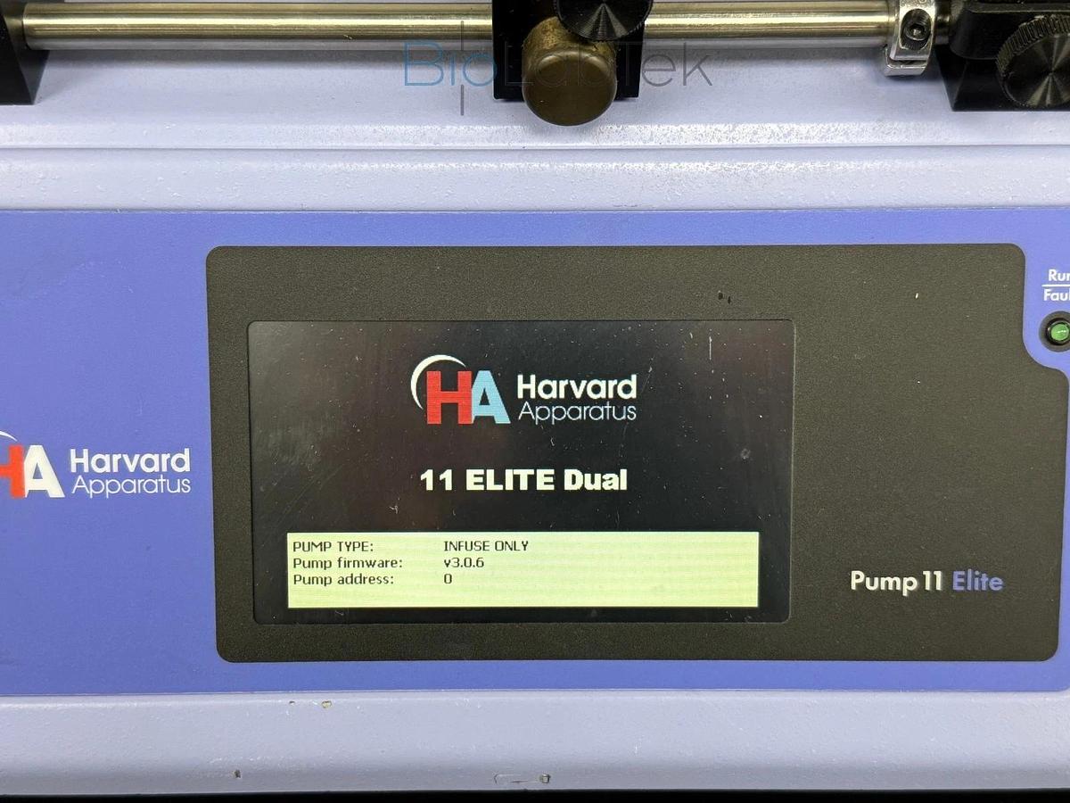 Used Harvard Apparatus touch dual Infusion syringe pump 11 elite