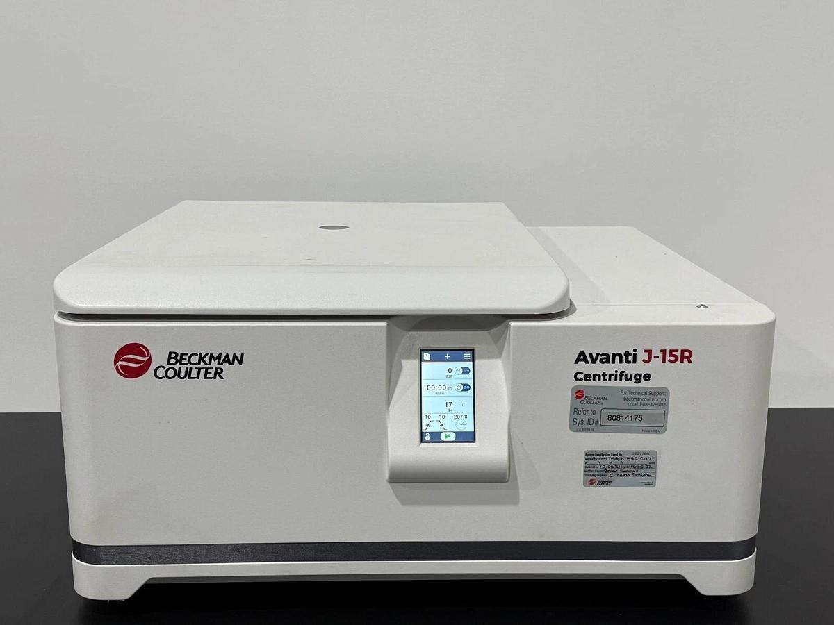 Used Beckman Coulter Avanti J-15R IVD refrigerated Centrifuge B99517 with rotor