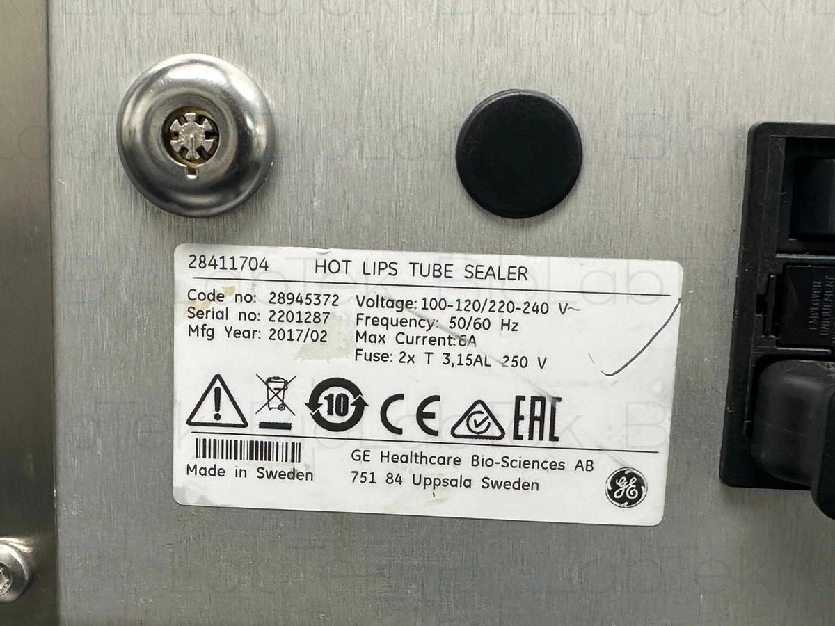 Used GE Cytiva ReadyToProcess Hot Lips Sterile Tube Sealer