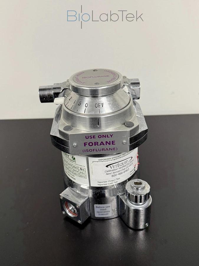 Used VetEquip Vaporizer Anesthesia isoflurane vaporizer unit