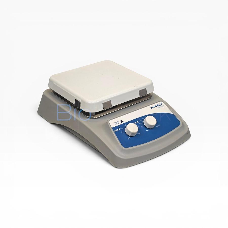 Used VWR | 7x7 Ceramic Hot Plate Stirrer | 60 to 1600 RPM | Temp up to 500°C (932°F)