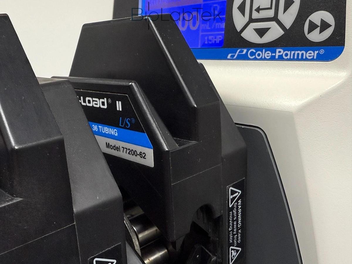 Used Cole-Parmer Masterflex L/S Peristaltic Tube Pump with 2 easy-load heads