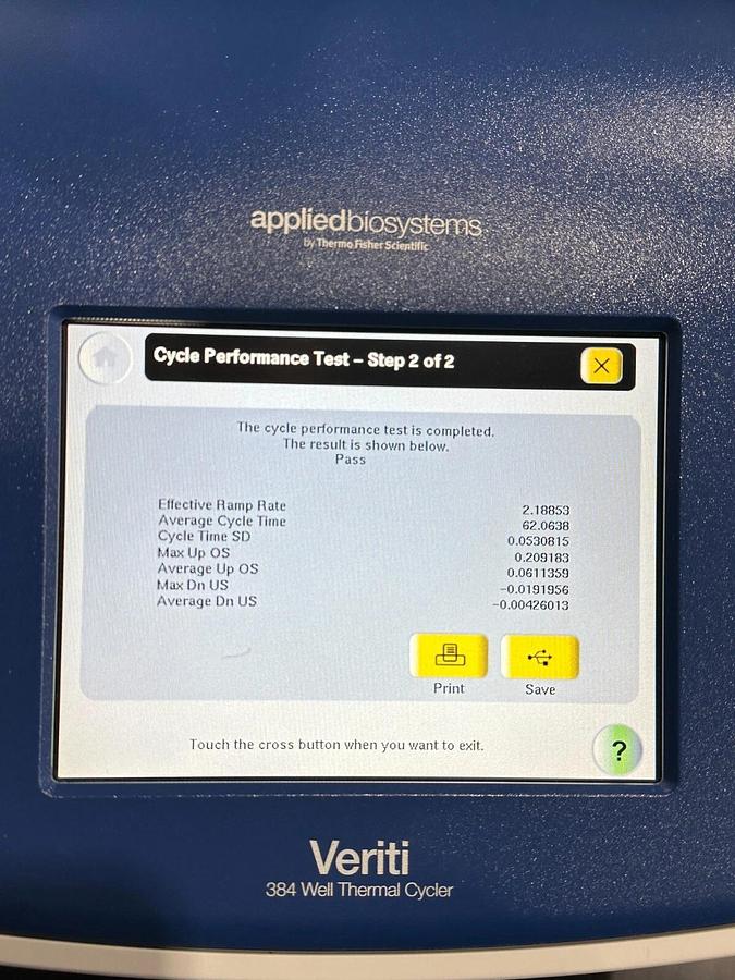 Used Thermo Applied Biosystems Veriti 384-well PCR Thermal Cycler 2018 w/Warranty
