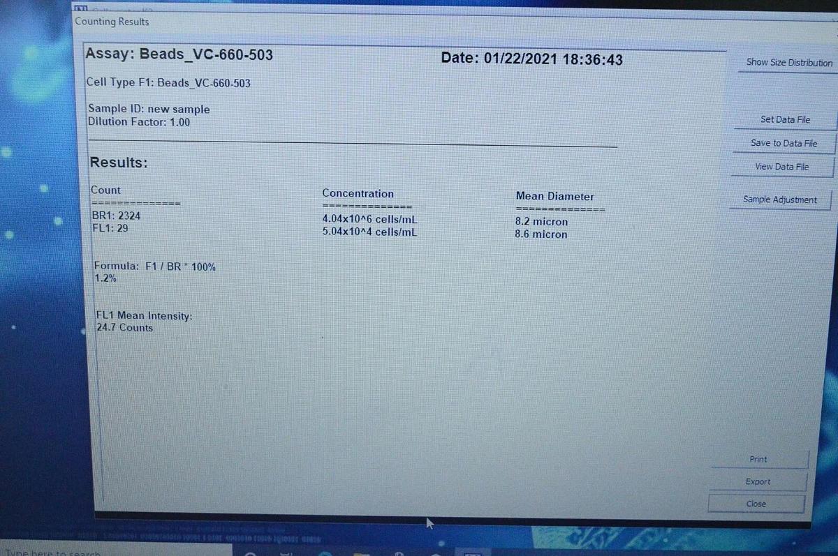 Used Nexcelom Cellometer K2 Image Cytometer Viability Cell Counter w/pc & Warranty