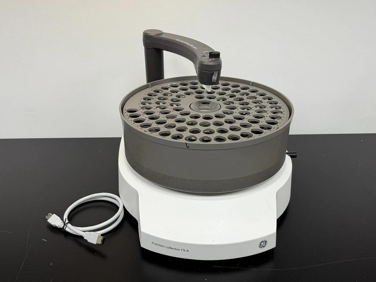 Used GE Cytiva AKTA Fraction Collector F9-R with tube rack