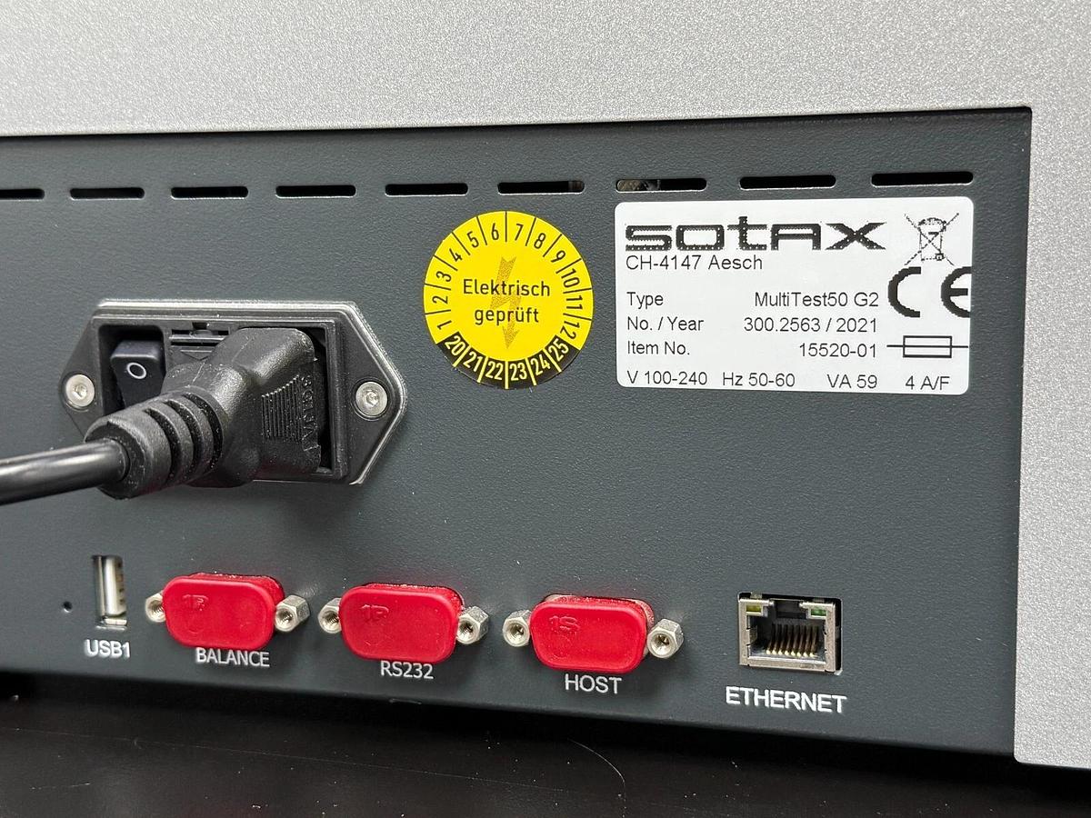 Used Sotax Pharmatron MultiTest 50 G2 MT50 tablet hardness tester